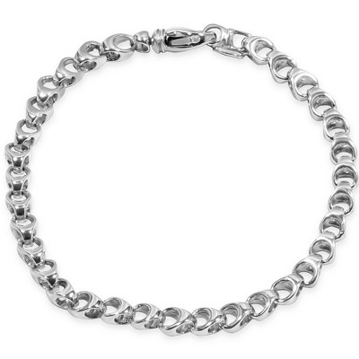 Pompeii3 Men's Link Rolo 14k Gold (17gram) or Platinum (28gram) 5.5mm Bracelet 8"