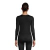 Lands' End Women's Silk Interlock Long Sleeve Crewneck Long Underwear Top - 2 of 4