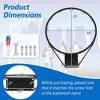 Costway 18" Basketball Rim Wall Door Mounted Basketball Hoop with All Weather Net Black - 3 of 4