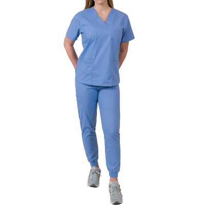 Medgear Isabella Women's Multi-pocket V-neck top and Jogger Pants Set