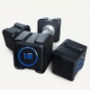 Acekool Cast Iron Dumbbells, 5.5–55lb Options, PU Coated, Anti-Slip Grip, Odorless Square Head, Fixed Dumbbell Set for Strength Training - 2 of 4
