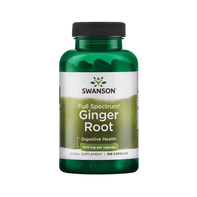 Swanson Herbal Supplements Full Spectrum Ginger Root 540 mg Capsule 100ct, 1 of 7