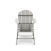 Dark Gray Adirondack Chair ¨C Premium HDPE Poly Lumber for Pool, Patio, and Garden Elegance - 2 of 4