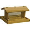 Stovall Cedar Post Mount Hopper Bird Feeder - 3 of 3
