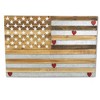 HomeRoots 24" X 36" Brown and Gray Stars And Stripes Wood and Metal Hanging Dimensional Sculpture - 4 of 4