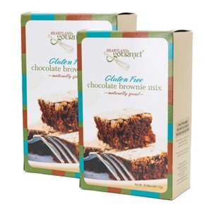 Heartland Gourmet 19.68 oz Gluten Free Chocolate Brownie Mix - Pack of 2 - 1 of 4