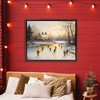 Stupell Industries Vintage Winter Ice Skaters Floating Frame Canvas Art - 3 of 4