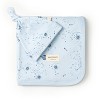 Organic Swaddle Blanket & Hat Set - Celestial - 2 of 4