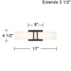 Possini Euro Design Possini Euro Exeter 17" Wide Black LED Bathroom Vanity Light - 4 of 4