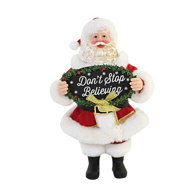 Possible Dreams You Better Believe It - One Figurine 10 Inches - Clothtique  Santa Claus - 6011971 - Fabric - Red