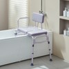 VEVOR Tub Transfer Bench for Bathtub 500lbs, Shower Seats for Adults, Lightweight Shower Bench for Elderly and Disabled with Padded Seat, Grey - 2 of 4