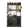 5 - In - 1 Hall Trees Multifunctional Unit With Shoe Storage, Adjustable Side Stand - 3 of 4