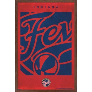Trends International WNBA Indiana Fever - Logo 25 Framed Wall Poster Prints - 1 of 4