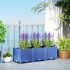 Outsunny Raised Flower Bed, Plastic Planter Box with Drainage Holes for Vegetables, Herbs, Flowers & Succulents - 3 of 4