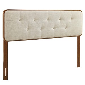 Modway Collins Tufted Twin Fabric and Wood Headboard - 1 of 4
