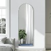 MAYEERTY Full-Length Mirror Wooden Right Angle Arch Gold 67x23x1in with Stand - 4 of 4