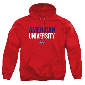 American University Official Stacked Adult Pull-Over Hoodie - 1 of 4