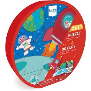 Scratch Europe 3D Play Puzzle SPACE, 32 Pieces, Ages 3+ - 1 of 3