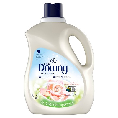 Downy Nature Blends Rosewater Aloe Scent Liquid Fabric Conditioner and Fabric Softener -103 fl oz