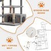 66" Multi-Level Cat Tree w/Sisal Scratching Posts, Condos, Hammock & Perch – Durable Tower for Multiple Cats - 3 of 4