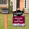 Big Dot of Happiness Maroon Graduation Party Decorations - Grad Party Welcome Yard Sign - 2 of 4