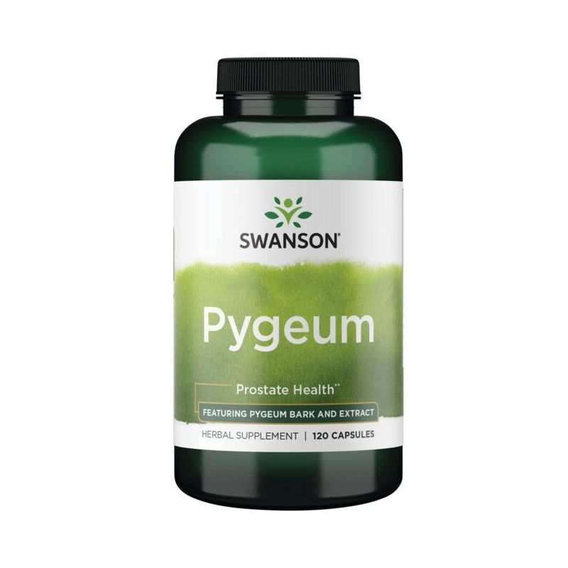 Swanson Herbal Supplements Pygeum - Featuring Pygeum Bark & Extract Capsule 120ct, 1 of 7
