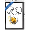 Trends International Gudetama - Leave Me Alone Framed Wall Poster Prints - 3 of 4