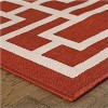 Oriental Weavers Meridian 5'3" x 7'6" Machine Woven Rug in Red - 2 of 3