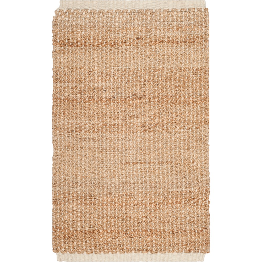 2'x3' Solid Woven Accent Rug Ivory/Natural - Safavieh