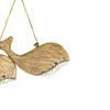 Carved Whale Decorative Accent Natural Wood & Jute by Foreside Home & Garden - 3 of 4