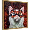 Amanti Art Enigma (Cat) by Lucia Heffernan Canvas Wall Art Print Framed 16 x 16-in. - 3 of 4
