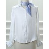 INSPIRE CHIC Women's Stripe Print Square Neckerchief Headband 27.56*27.56 inches(L*W) - 2 of 4