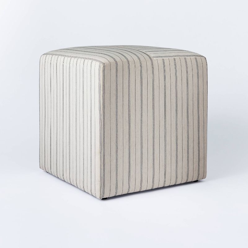 Lynwood Square Upholstered Cube Ottoman - Threshold™ designed with Studio McGee, 1 of 19