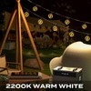 BrightLux 12ct LED 24ft Spiral G50 Indoor Outdoor Filament String Lights Warm White Bulbs with Black Wire: ETL Listed, Electric Powered - 3 of 4