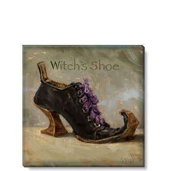Sullivans Darren Gygi Witch's Shoe Canvas, Museum Quality Giclee Print, Gallery Wrapped, Handcrafted in USA