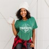 Simply Sage Market Women's It's The Most Wonderful Time Tree Short Sleeve Graphic Tee - 2 of 4
