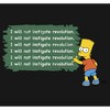 Men's The Simpsons Bart Chalkboard Long Sleeve Shirt - 2 of 4