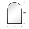 PexFix Arched Mirror for Entryway Bathroom Wall Decor Metal Frame Wall Mounted Mirror 2-Pieces - 3 of 3