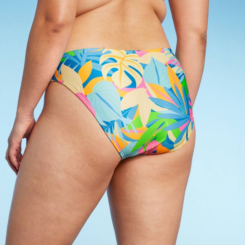Women's Cheeky Bikini Bottom - Wild Fable™ Multi Tropical Print, 6 of 20