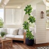Fiddle Leaf Fig Tree Artificial Indoor, 7FT Tall Faux Rubber Tree with Sphere Planter, Tall Artificial Plants with Moss for Home Decor Living Room - 2 of 4