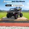 24V Electric UTV Car with Remote Control, 4-Wheeler Suspension, Soft Start, 3 Speeds, Led Lights, Bluetooth, Ride on Truck Kids 2-8 Years - 4 of 4