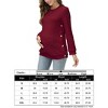 Maternity Tops Sweatshirt Button-Slit Faux Sweater - 2 of 2