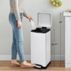 8 Gallon Step Trash Can, Stainless Steel Garbage Can, Soft-Close Lid, Removable Inner Wastebasket, for Dining Room, Office, Restaurant - 3 of 4