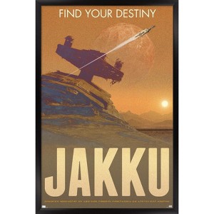 Trends International Star Wars: Jakku - Find Your Destiny By Russell Walks Framed Wall Poster Prints - 1 of 4