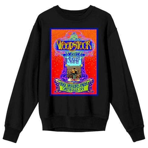 Woodstock Music Festival Poster Men's Long Sleeve T-shirt