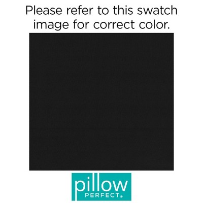 Fortress Black Outdoor Chaise Lounge Cushion with Ties