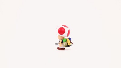 Sherwood Figurine Super Mario Movie Toad Argenté
