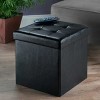 Racxily Ottoman with Storage Faux Leather, Storage stools - 2 of 4
