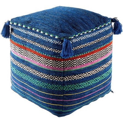 Mark & Day Krumbach 18"H x 18"W x 18"D Bohemian/Global Pouf
