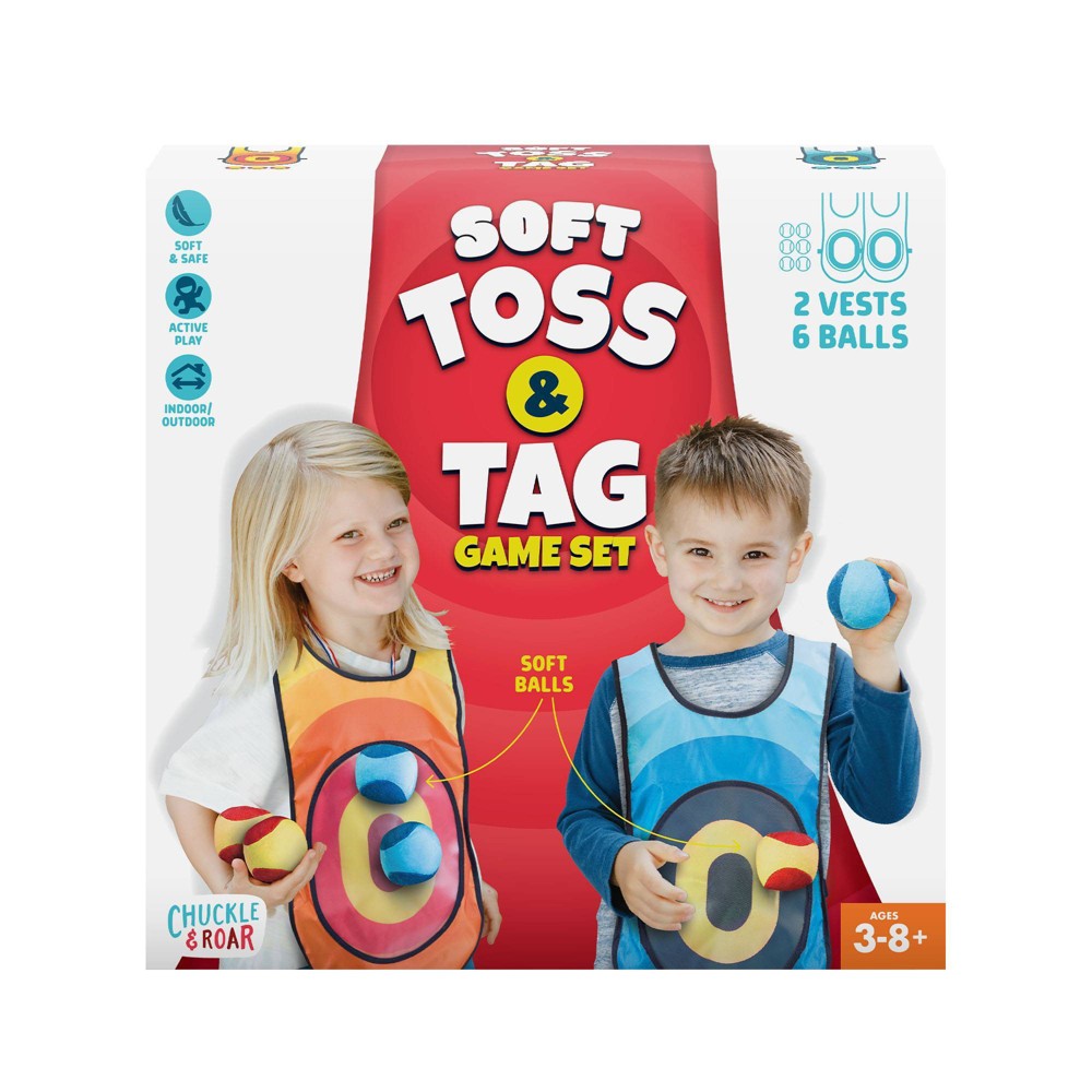 Chuckle & Roar Soft Toss and Tag Vest Toy Multi Sports Set